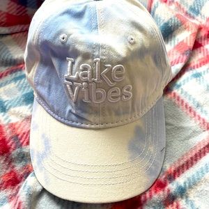 Lake Vibes Blue and White Baseball Cap